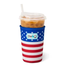 Swig Life Drink Coolies New Sizes!|All American^All American Iced Cup Coolie - Drink Sleeve -