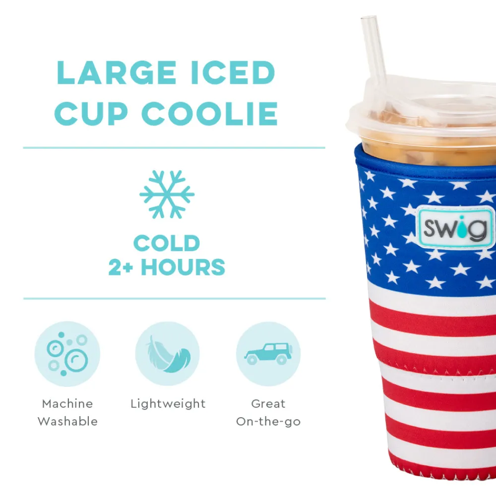 Swig Life Drink Coolies New Sizes!|All American^All American Large Iced Cup Coolie