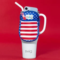 Swig Life Travel Mugs|Drinking Buddies^All American Mega Pouch - Tumbler Belt Bag -
