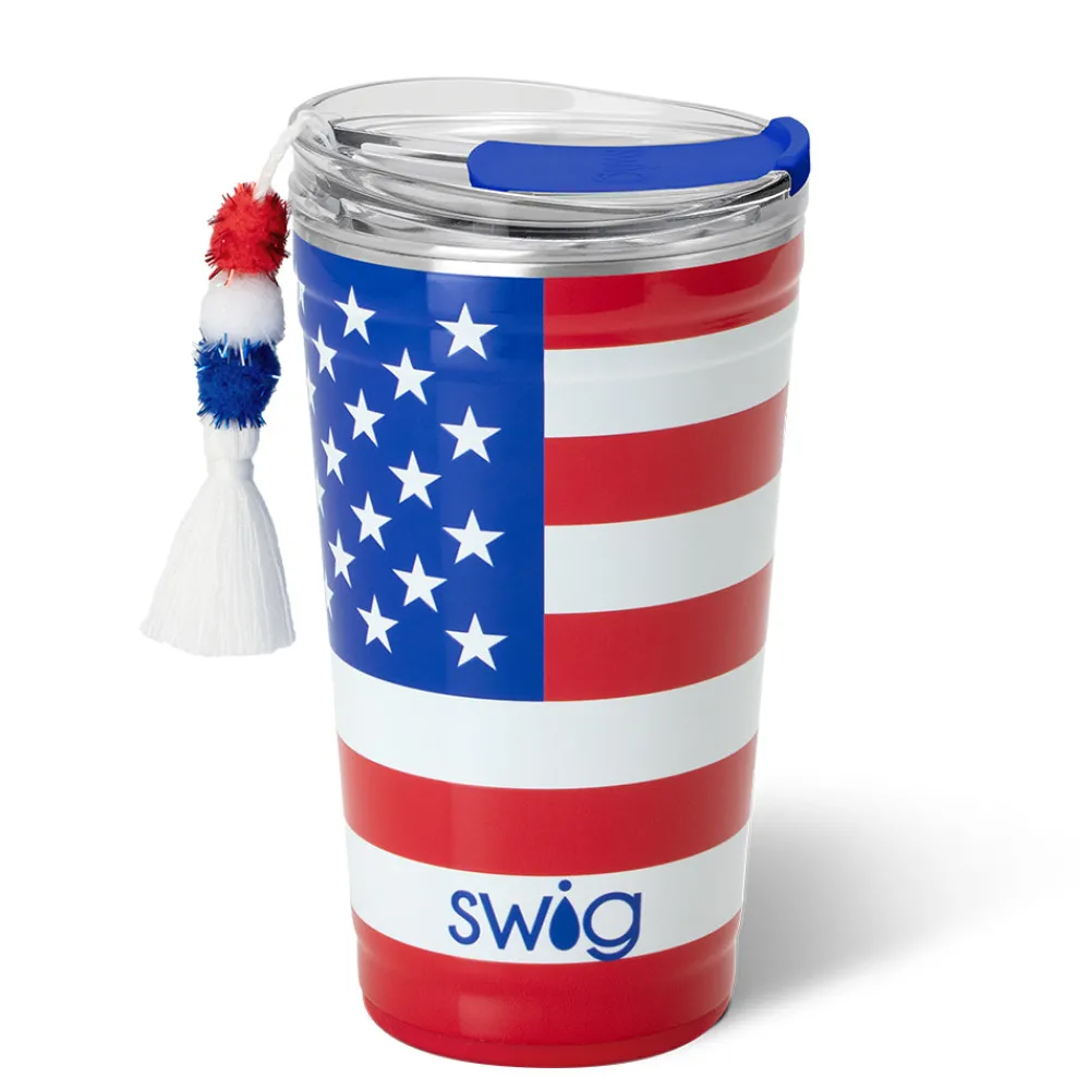 Swig Life Tumblers New Sizes!|All American^All American 24oz Insulated Party Cup -