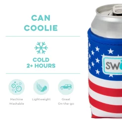 Swig Life Drink Coolies New Sizes!|All American^All American 12oz Neoprene Can Coolie -