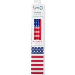 Swig Life Lids, Straws + More|All American^All American Reusable Straw Set -