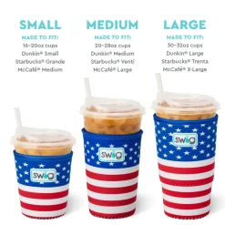Swig Life Drink Coolies New Sizes!|All American^All American Small Iced Cup Coolie