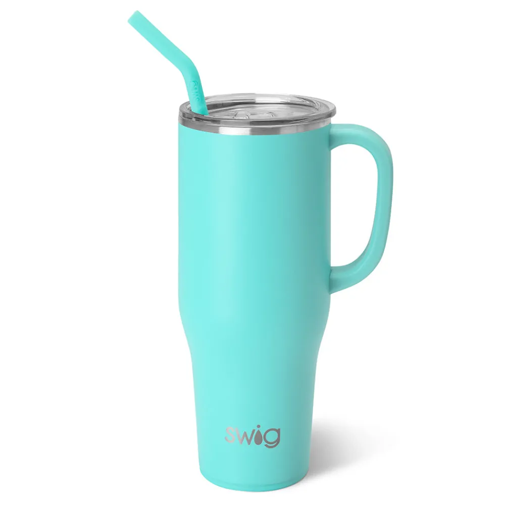 Swig Life Tumblers New Sizes!|Travel Mugs^Aqua Mega Mug 40oz