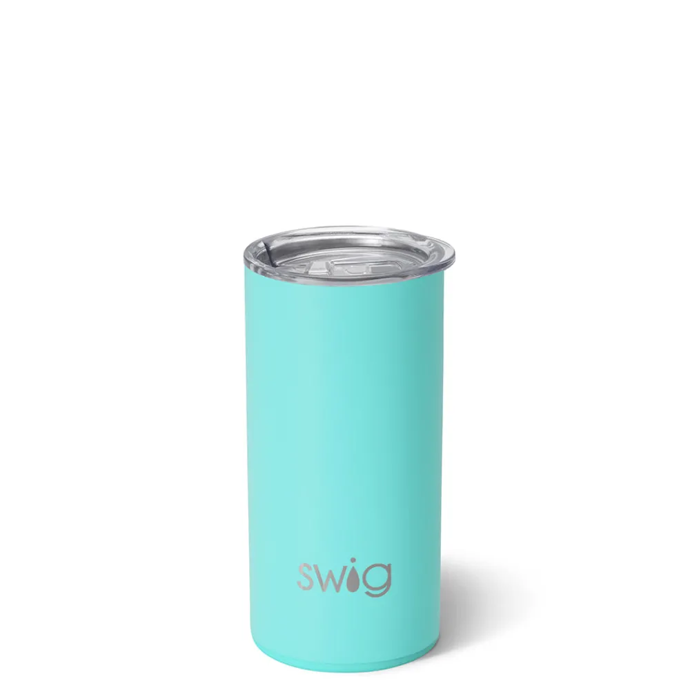 Swig Life Tumblers New Sizes!|Solids^Aqua Slim Tumbler 12oz