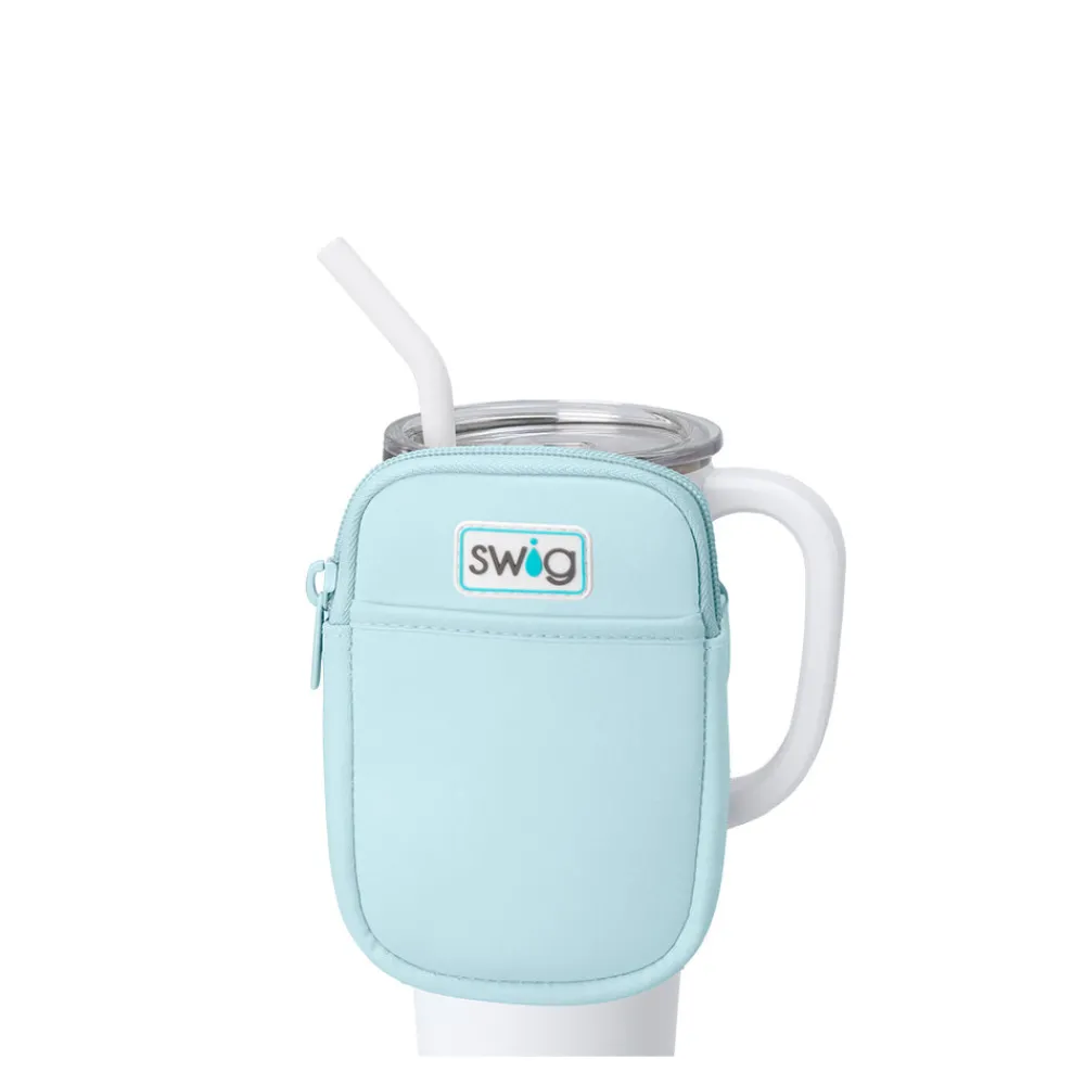 Swig Life Travel Mugs|Drinking Buddies^Aquamarine Mega Mug Pouch