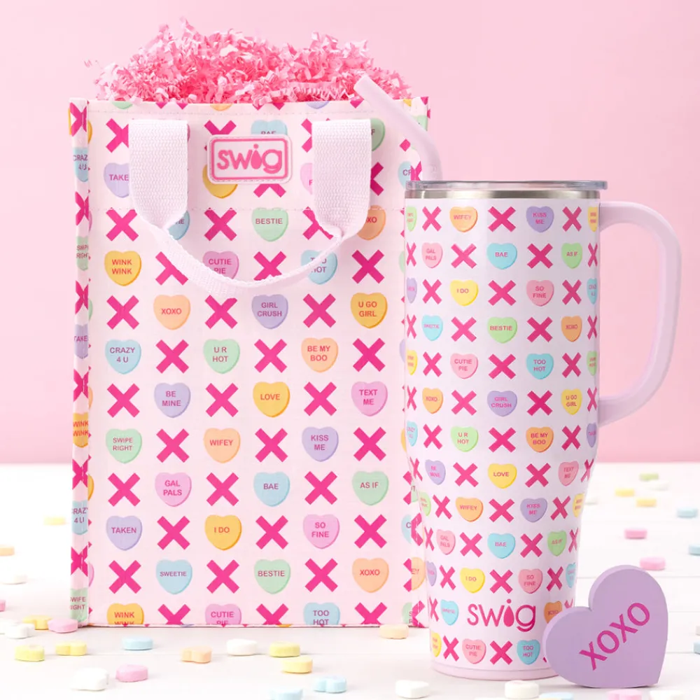 Swig Life Reusable Gift Bags|Be Mine^Be Mine Tall Reusable Bag