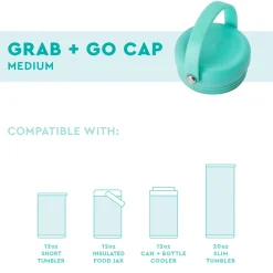 Swig Life Lids, Straws + More|Wine + Cocktails^Black Grab & Go Lid Medium -