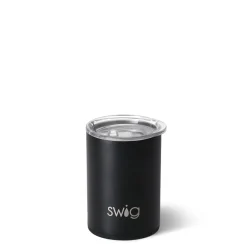 Swig Life Tumblers New Sizes!|Solids^Black Short Tumbler 12oz
