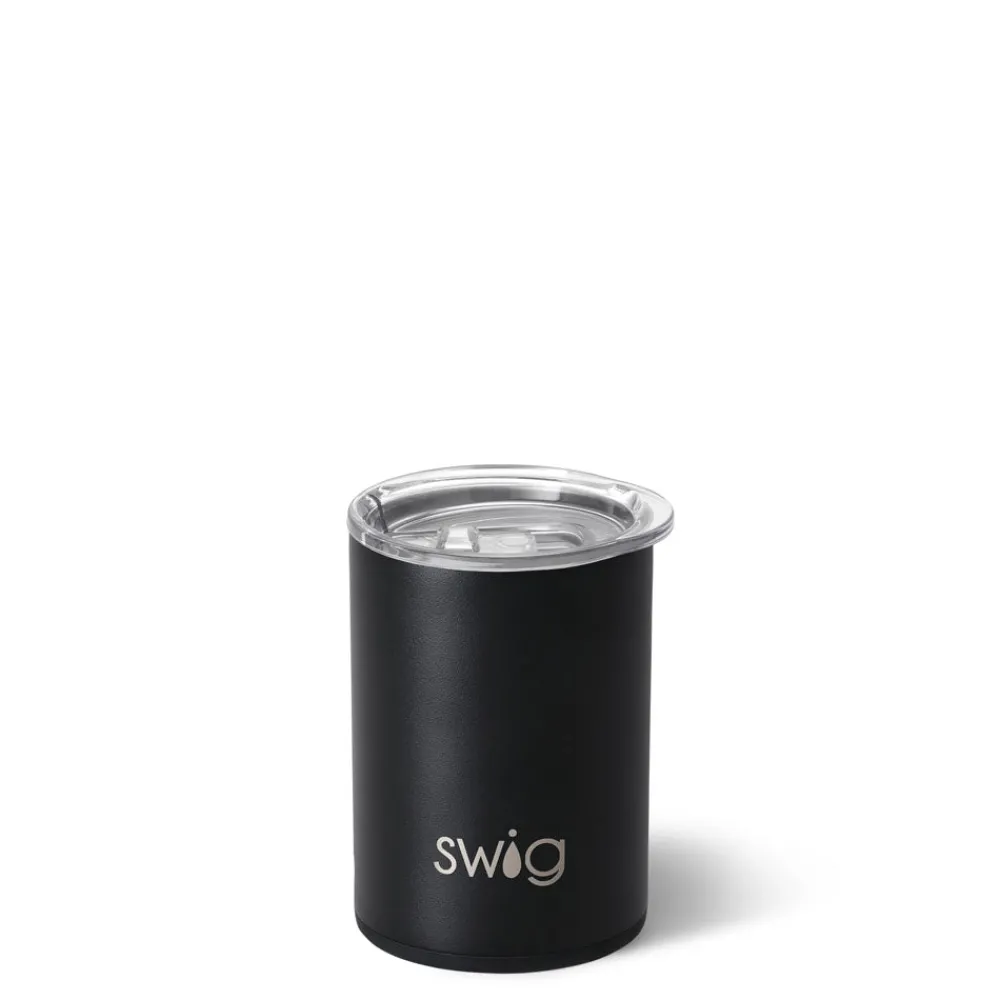Swig Life Tumblers New Sizes!|Solids^Black Short Tumbler 12oz