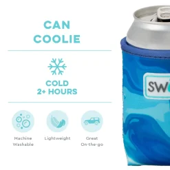 Swig Life Drink Coolies New Sizes!|Blue Lagoon^Blue Lagoon Can Coolie