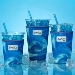 Swig Life Drink Coolies New Sizes!|Blue Lagoon^Blue Lagoon Medium Iced Cup Coolie
