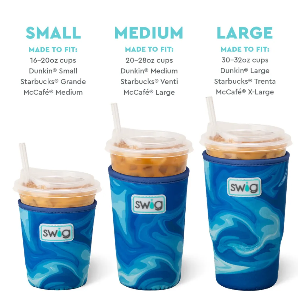 Swig Life Drink Coolies New Sizes!|Blue Lagoon^Blue Lagoon Small Iced Cup Coolie