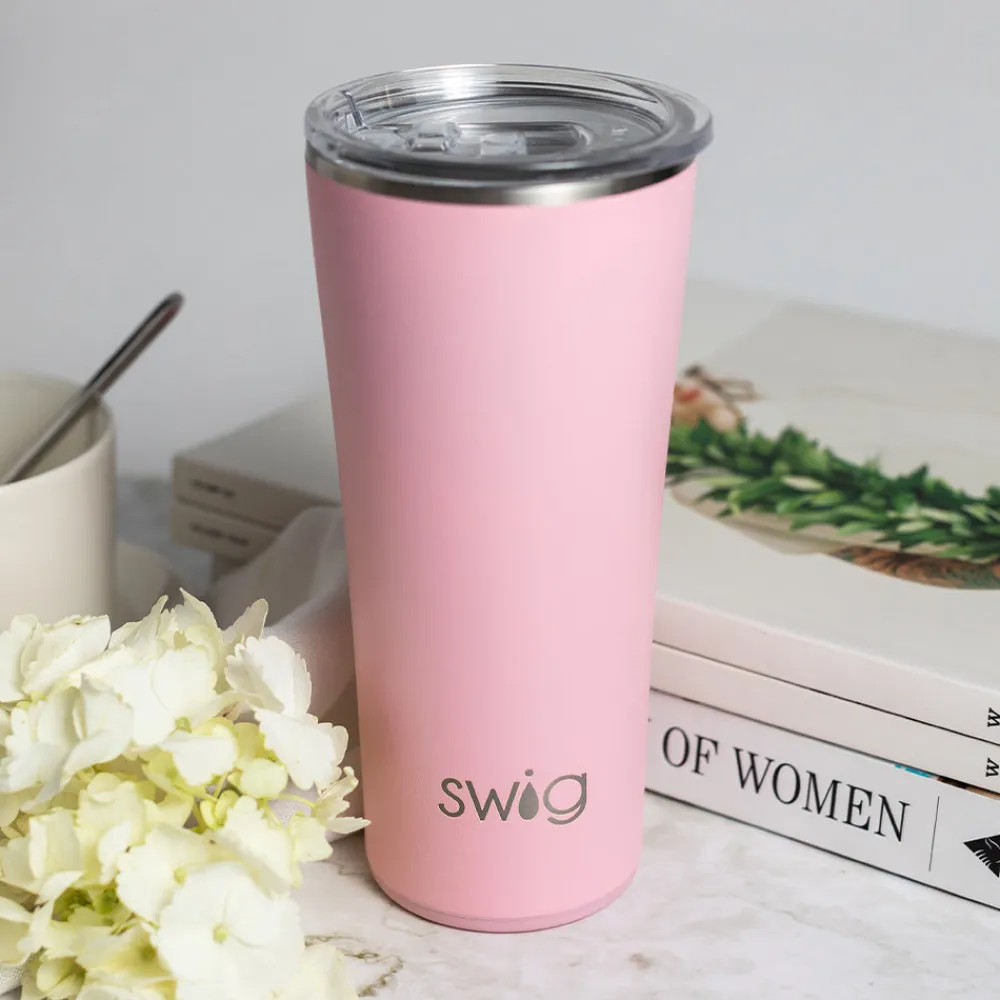 Swig Life Tumblers New Sizes!|Solids^Blush Pink Tumbler (22oz) -