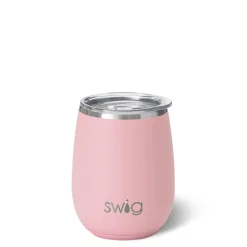 Swig Life Wine + Cocktails|Solids^Blush Stemless Wine Cup (14oz) -