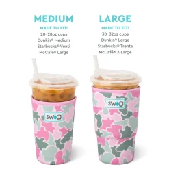 Swig Life Drink Coolies New Sizes!|Blushing Camo Best Seller!^Blushing Camo Medium Iced Cup Coolie