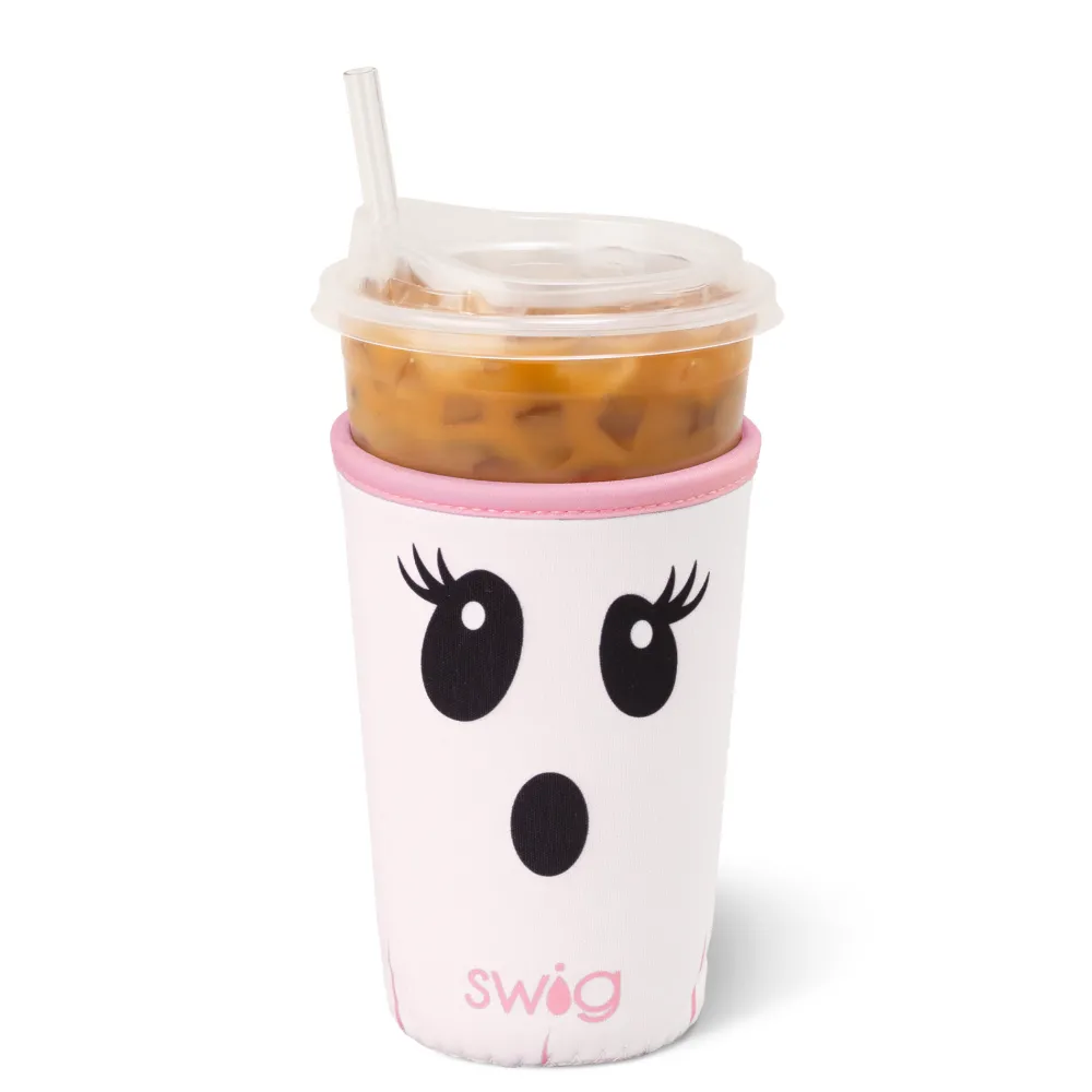 Swig Life Drink Coolies New Sizes!|Boo Crew Ghost^Boo Crew Ghost Medium Iced Cup Coolie