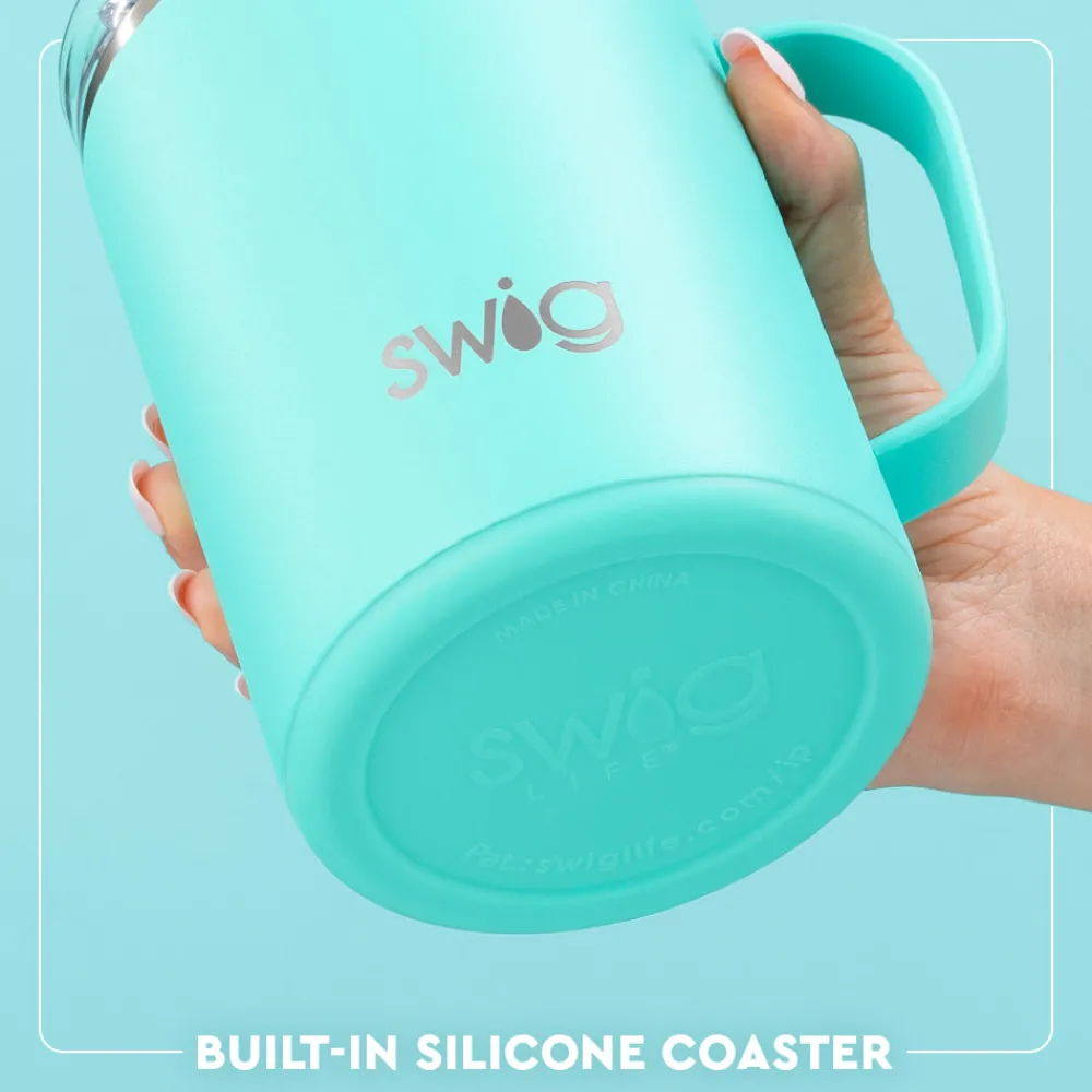 Swig Life Travel Mugs|Bourbon Barrel^Bourbon Barrel 24oz Large Camper Mug with handle -