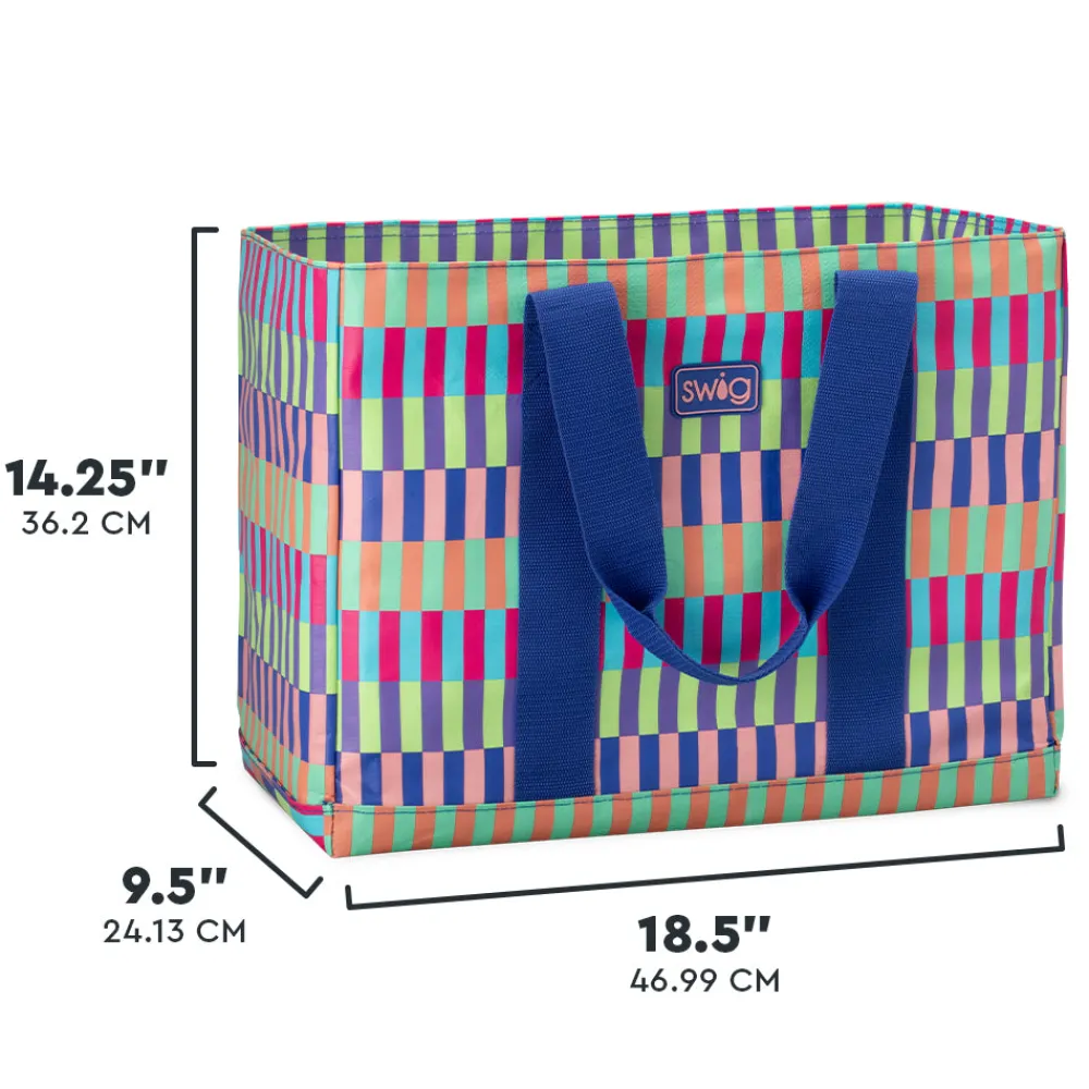 Swig Life Tote Bags New Sizes!|Brite Stripe^Brite Stripe Jumbo Tote Bag