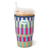 Swig Life Drink Coolies New Sizes!|Brite Stripe^Brite Stripe Large Iced Cup Coolie