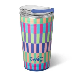 Swig Life Tumblers New Sizes!|Brite Stripe^Brite Stripe Party Cup 24oz