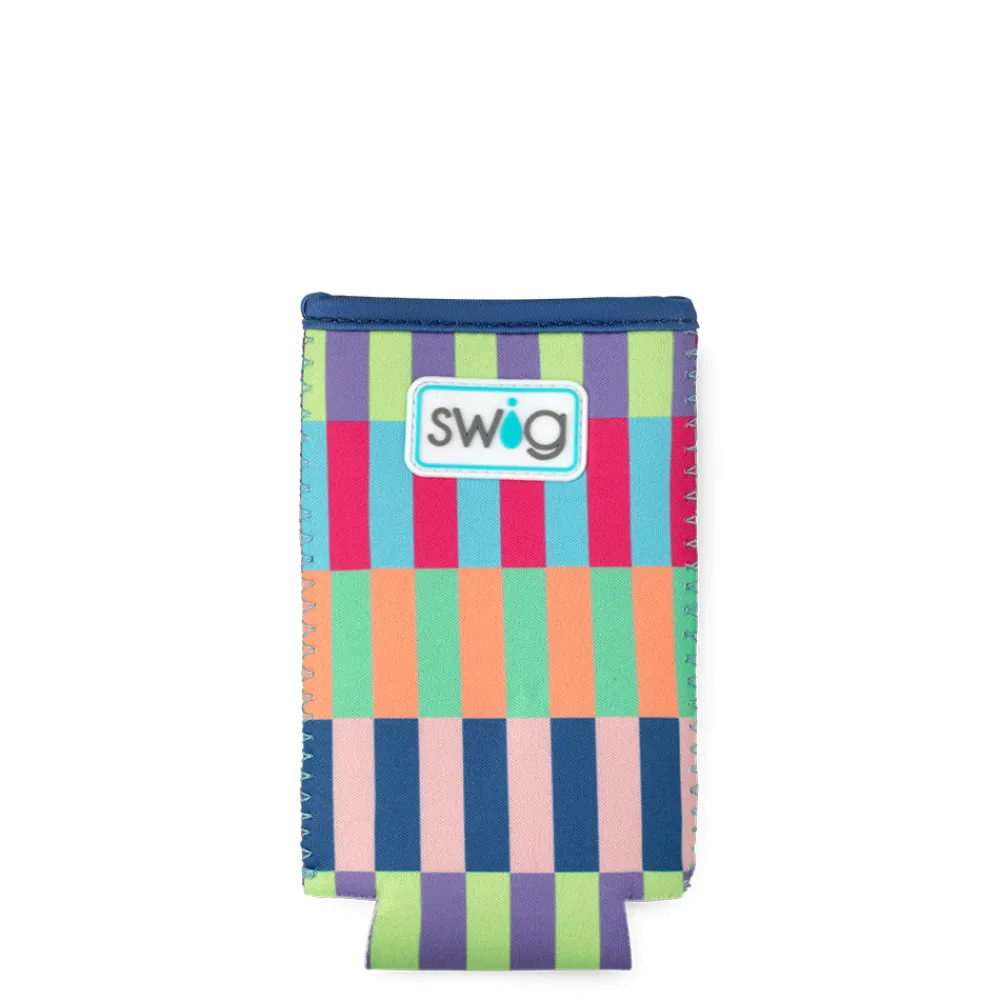 Swig Life Drink Coolies New Sizes!|Brite Stripe^Brite Stripe Slim Can Coolie
