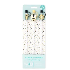 Swig Life Lids, Straws + More|Busy Bee^Busy Bee Straw Topper Set