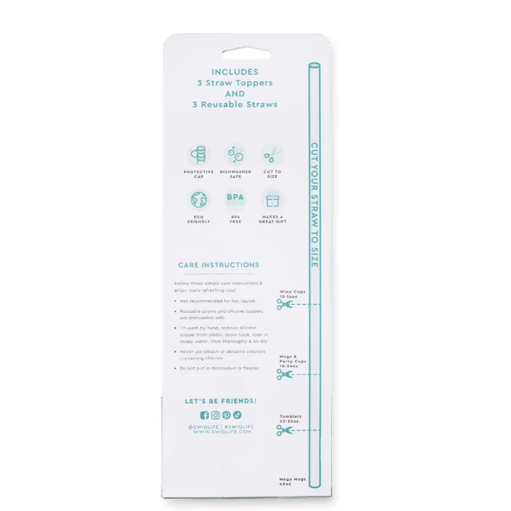 Swig Life Lids, Straws + More|Busy Bee^Busy Bee Straw Topper Set