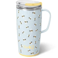 Swig Life Travel Mugs|Busy Bee^Busy Bee Travel Mug 22oz