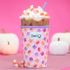 Swig Life Drink Coolies New Sizes!|Candy Corn^Candy Corn Medium Iced Cup Coolie