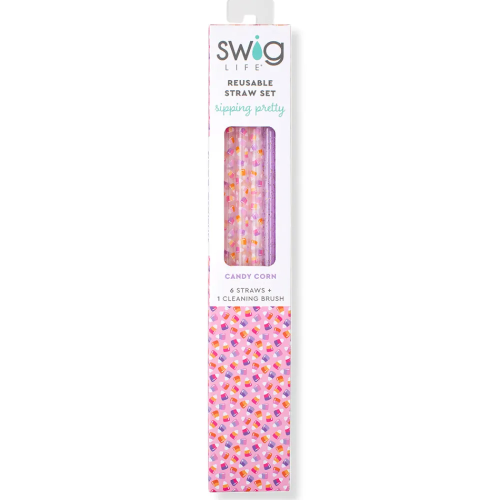 Swig Life Lids, Straws + More|The Bootique^Candy Corn Reusable Straw Set
