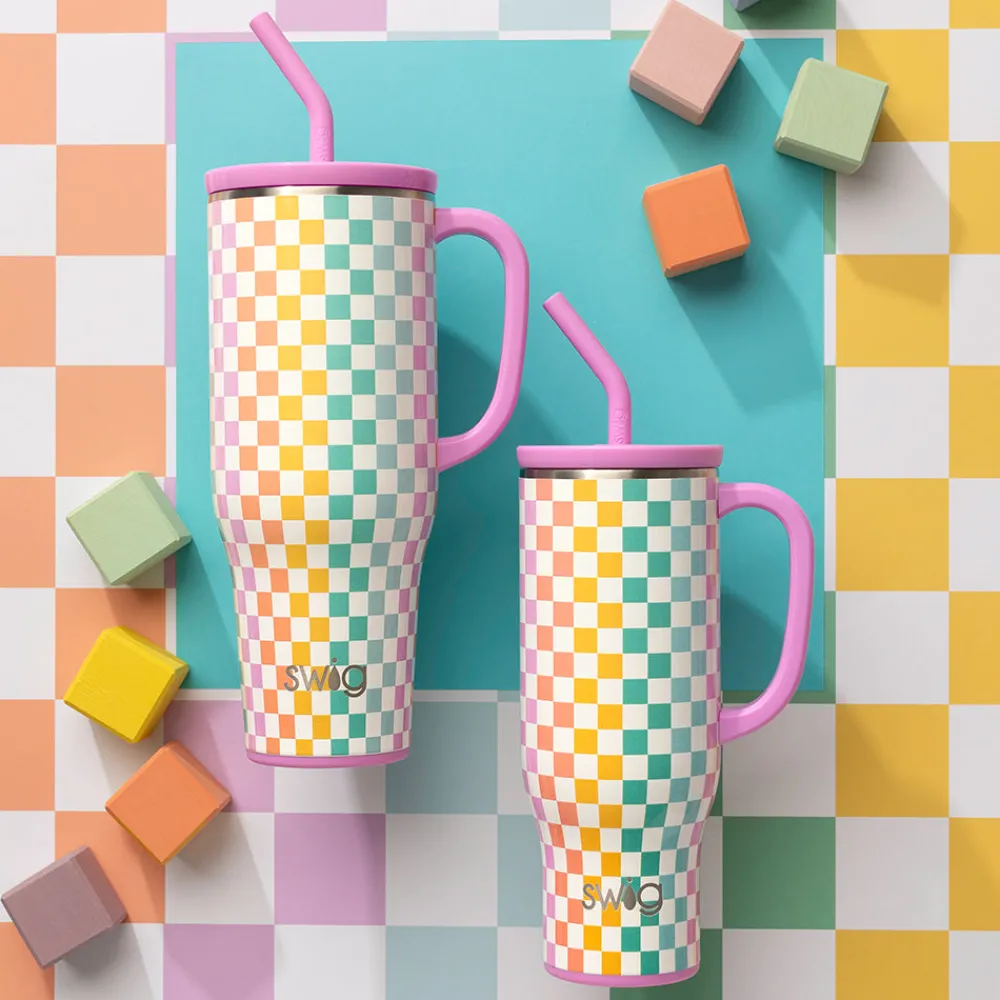 Swig Life Tumblers New Sizes!|Travel Mugs^Check Mate Mega Mug 30oz