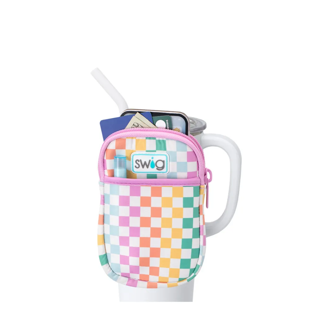 Swig Life Travel Mugs|Drinking Buddies^Check Mate Mega Mug Pouch