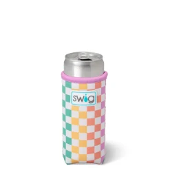 Swig Life Drink Coolies New Sizes!|Check Mate^Check Mate Slim Can Coolie