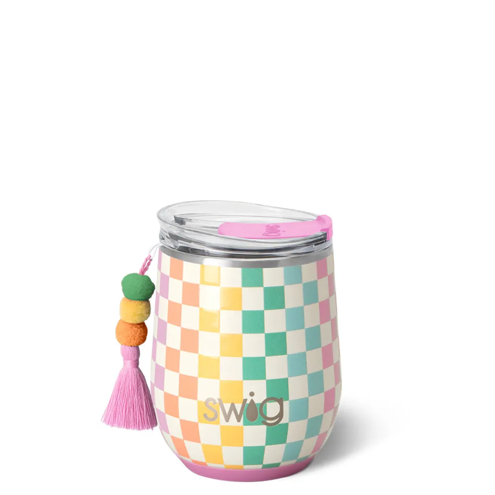 Swig Life Wine + Cocktails|Check Mate^Check Mate Stemless Wine 12oz