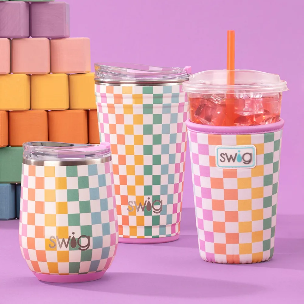 Swig Life Wine + Cocktails|Check Mate^Check Mate Stemless Wine 12oz