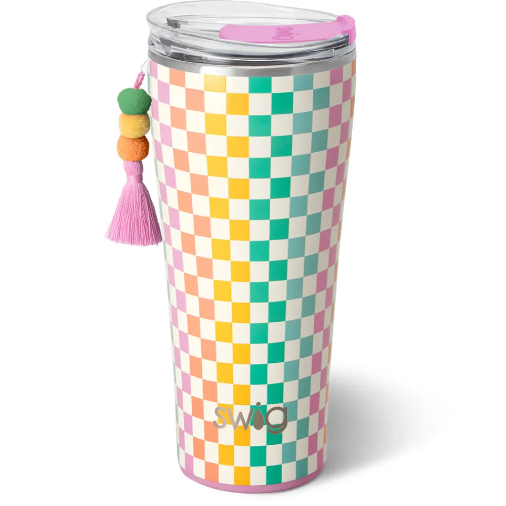 Swig Life Tumblers New Sizes!|Check Mate^Check Mate Tumbler 32oz