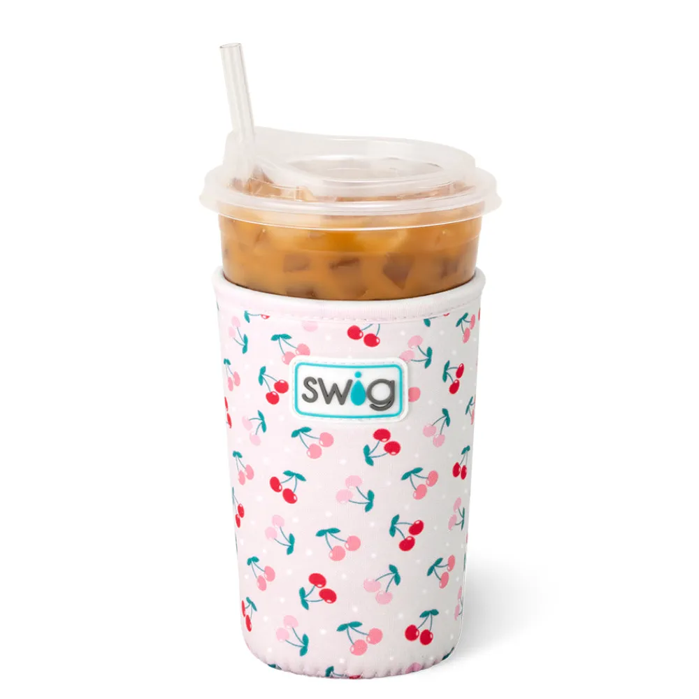 Swig Life Drink Coolies New Sizes!|Cherry Pie^Cherry Pie Medium Iced Cup Coolie
