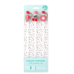 Swig Life Lids, Straws + More|Cherry Pie^Cherry Pie Straw Topper Set