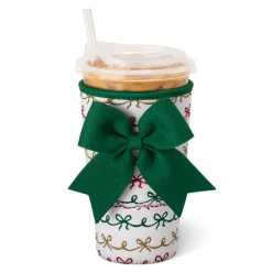 Swig Life Drink Coolies New Sizes!|Christmas Bows^Christmas Bows Large Iced Cup Coolie
