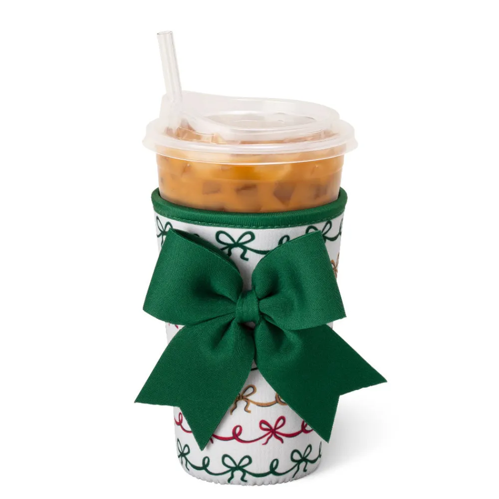 Swig Life Drink Coolies New Sizes!|Christmas Bows^Christmas Bows Medium Iced Cup Coolie