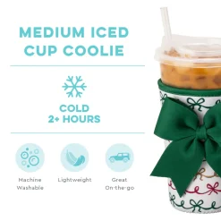Swig Life Drink Coolies New Sizes!|Christmas Bows^Christmas Bows Medium Iced Cup Coolie