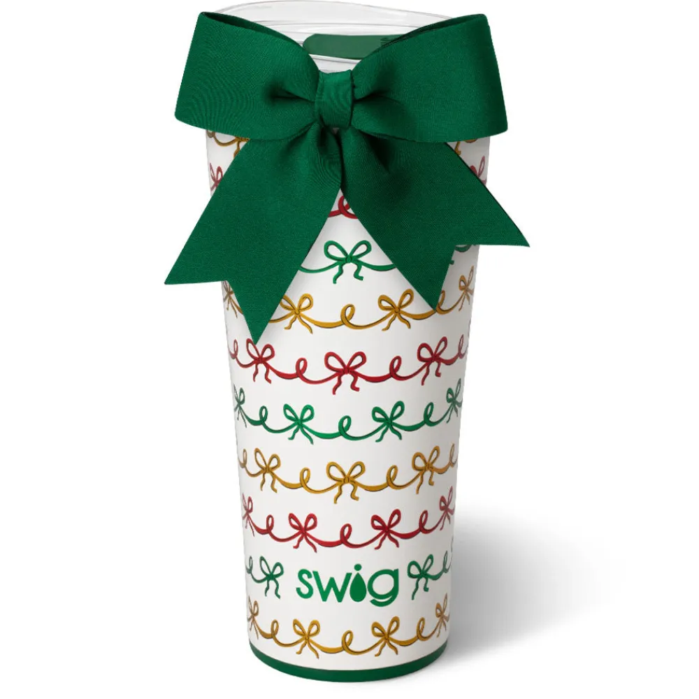 Swig Life Tumblers New Sizes!|Christmas Bows^Christmas Bows Tumbler 32oz