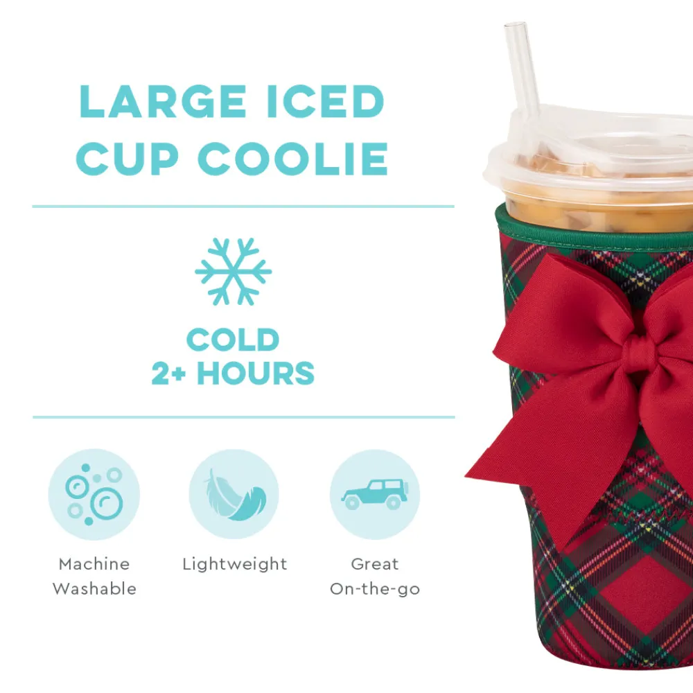 Swig Life Drink Coolies New Sizes!|Christmas Plaid^Christmas Plaid Large Iced Cup Coolie