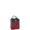 Swig Life Reusable Gift Bags|Christmas Plaid^Christmas Plaid Mini Reusable Gift Bag