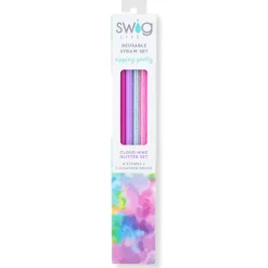 Swig Life Lids, Straws + More|Cloud Nine^Cloud Nine Glitter Reusable Straw Set -