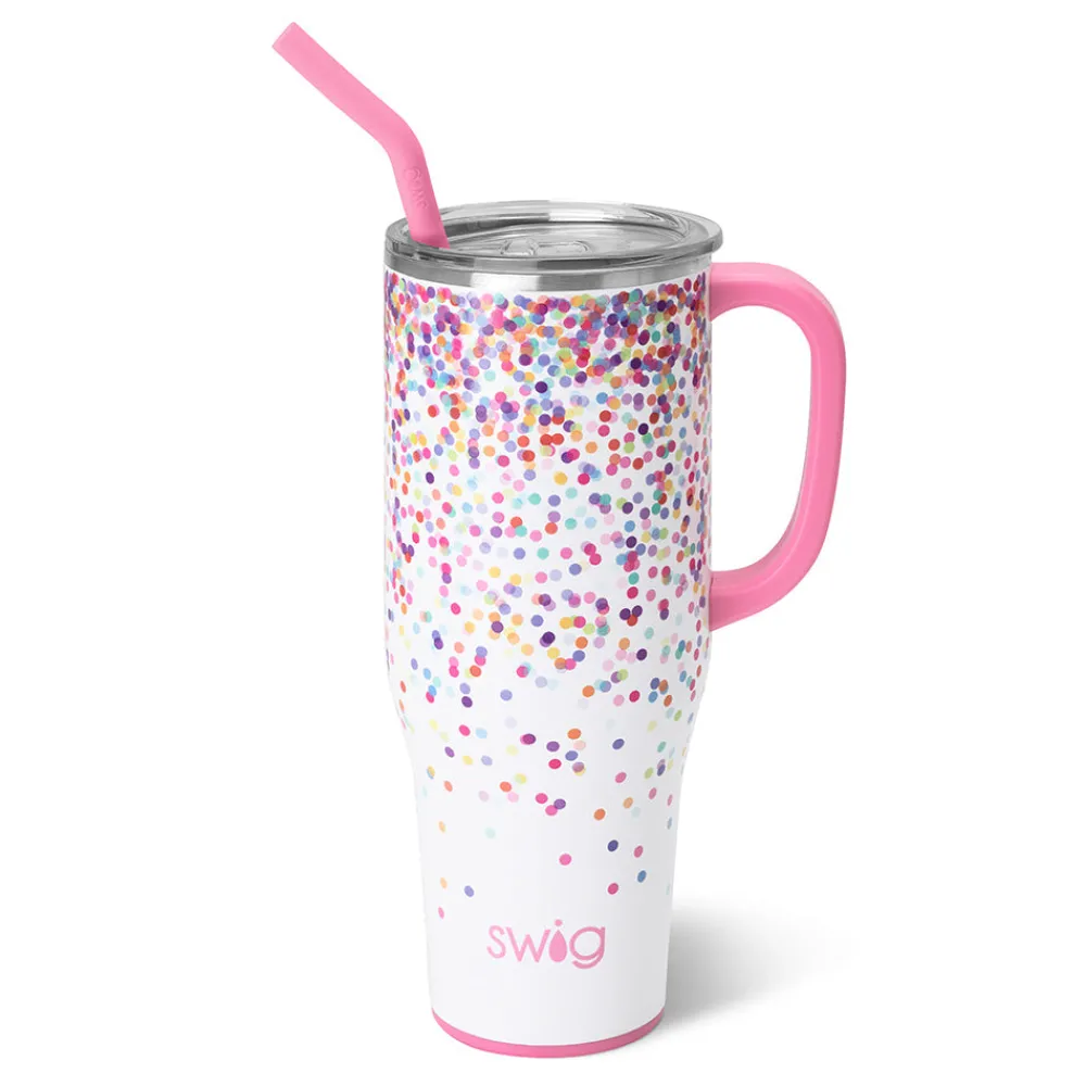 Swig Life Tumblers New Sizes!|Travel Mugs^Confetti Mega Mug 40oz