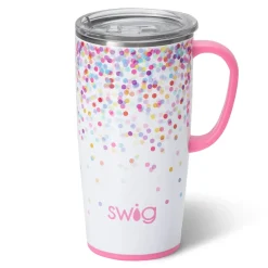 Swig Life Travel Mugs|Confetti^Confetti 22oz Insulated Travel Mug w/Handle -