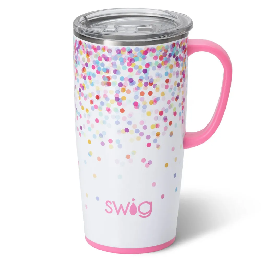 Swig Life Travel Mugs|Confetti^Confetti 22oz Insulated Travel Mug w/Handle -