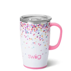 Swig Life Travel Mugs|Confetti^Confetti (18oz) Insulated Travel Mug with Handle -